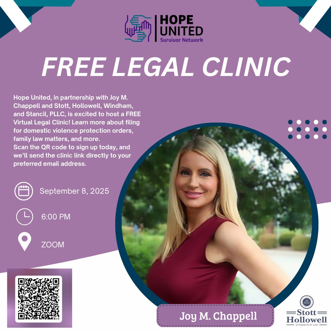 Join the Free Virtual Legal Clinic with Joy M. Chappel on September 8th ...